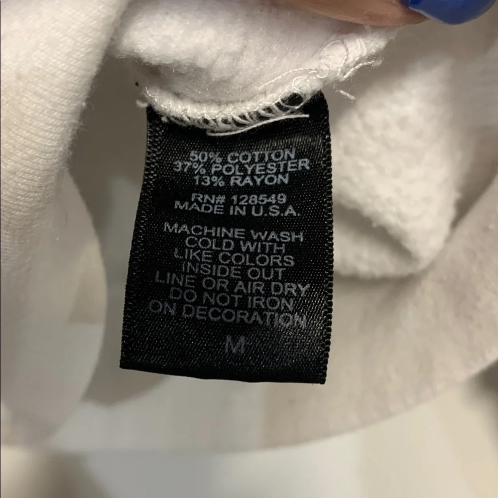 AVIATOR NATION WOMENS ZIP UP HOODIE SWEATSHIRT WHITE MEDIUM - Picture 6 of 7